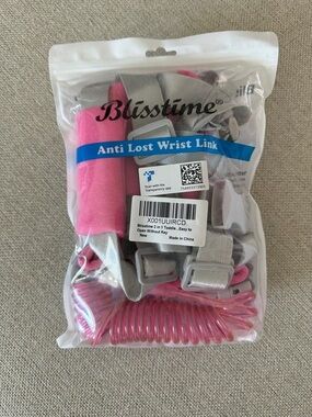 Blisstime Anti Lost Wrist Link - Pink & Gray